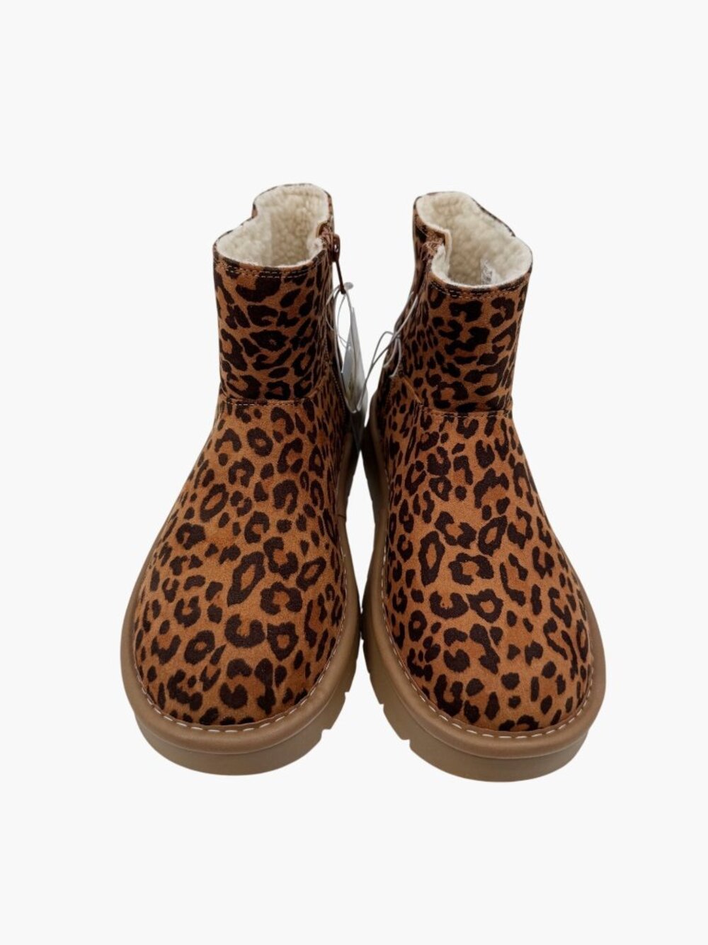 NEW Cat & Jack Girls' Honor Faux Suede Style Boots - Brown - Size 3 - Picture 4 of 7